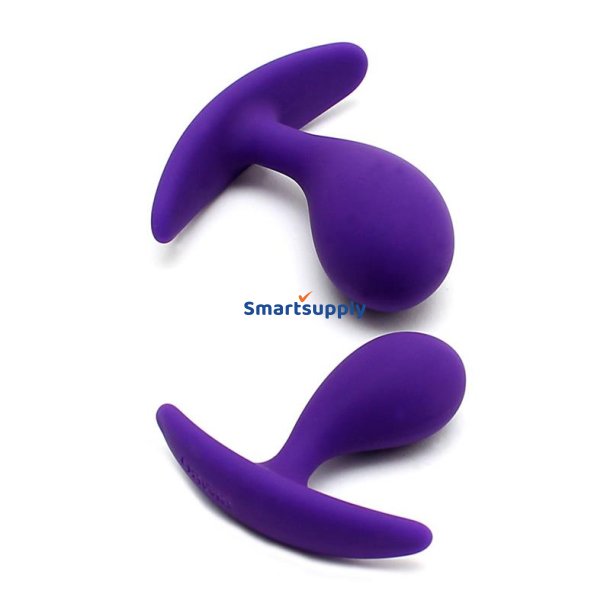 Set of 2 Anatomic Butt Plugs Copenhagen Purple