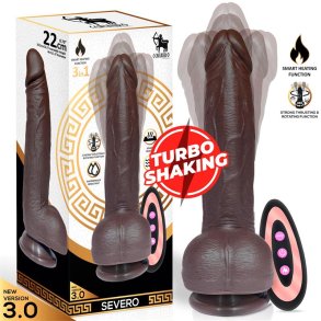 Severo Realistic Turbo Shaking Dildo Thrusting, 360 Rotation Remote Control Heat Effect