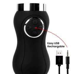 Sex Machine Vibration, Thrusting and Heat Remote Control USB