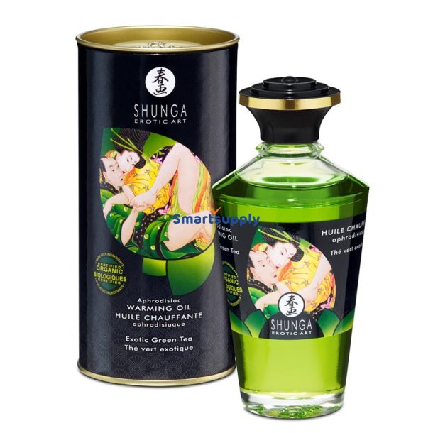 Shunga Aphrodisiac Massage Oil Green Te Aroma