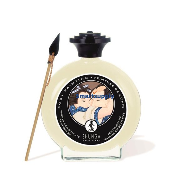 Shunga Kisable Body Paint White Chocolate and Vanilla Flavor