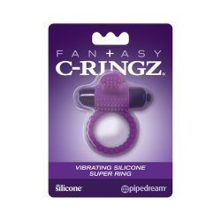 Silicone Ring with Bullet Purple