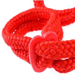 Silk Rope Love Cuffs Red