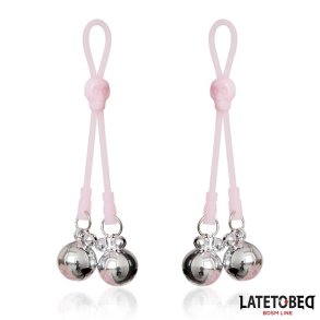 Skull Nipple Clamps with Ring Bells