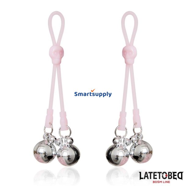 Skull Nipple Clamps with Ring Bells