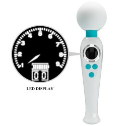 Skyler Massager Wand with Digital Screen White