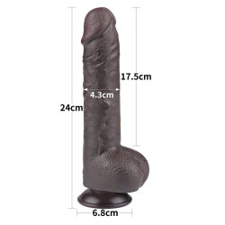 Sliding Skin Dual Layer Dildo 9.5