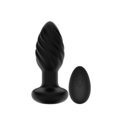 Spiral Mellow Butt Plug with Vibration and Remote