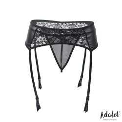 Stella Lace Garter and Thong Set - S/M