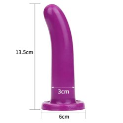 Stimulator Holy Dong 5.5 Liquid Silicone Purple