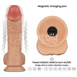 Strap On with Vibrating Dildo 8.5 - XS/S/M