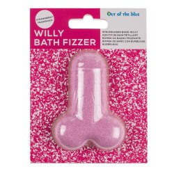 Strawberry Bath Fizzer Penis Shape