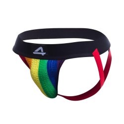 Stripe-Pride Jockstrap Pride Flag LGBT - S