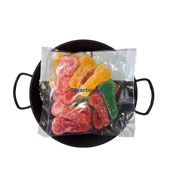 Sugar Gummies in Penis Shape in a Paella Pan