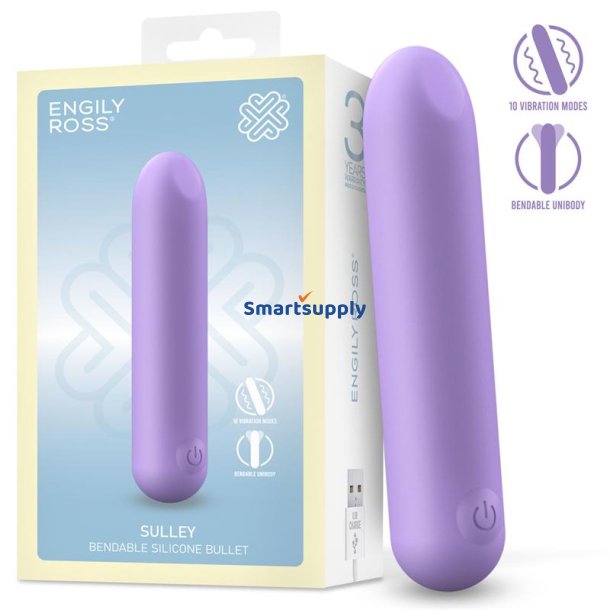 Sulley Vibrating Bullet Liquid Silicone Unibody Bendable USB