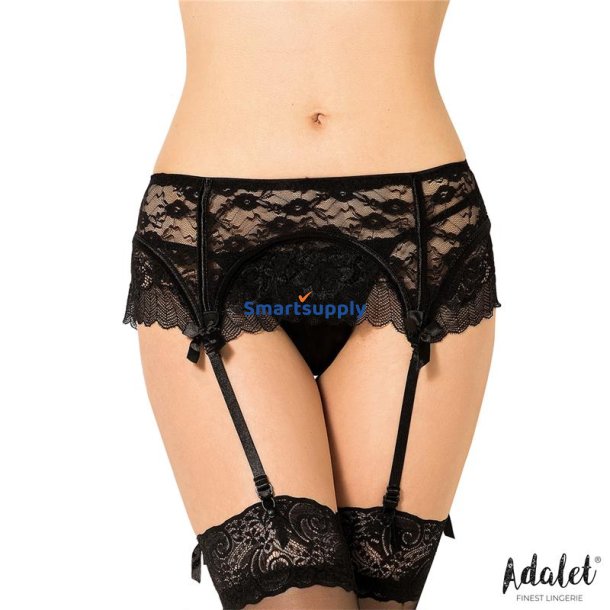 Sully Lace Garter and Thong Set - S/M