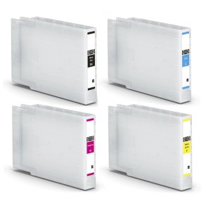 Epson T04A1/A2/A3/A4 blkpatroner 4 stk kompatibel multipakke