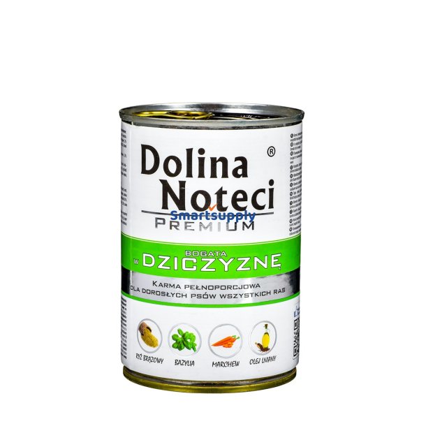 Dolina Noteci Premium Rig P Vildt - Vdfoder Til Hunde - 400 G