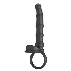 Tatum Cock Ring with Vibrating Plug Plug