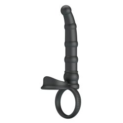 Tatum Cock Ring with Vibrating Plug Plug