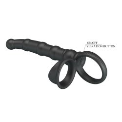 Tatum Cock Ring with Vibrating Plug Plug