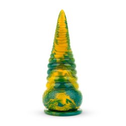 Tentacle Delight Green and Yellow Dildo 22.4 cm - 8.8