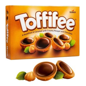 Toffifee Hasseln�d i Karamel med Nougat og Chokolade 125g