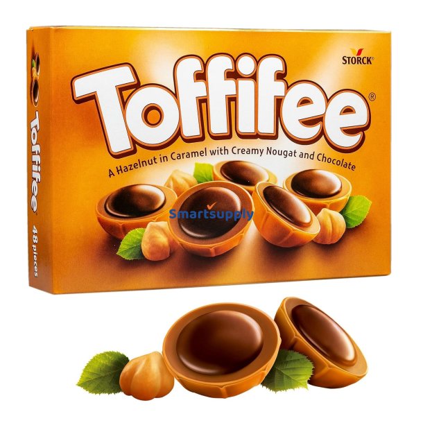 Toffifee Hasseln�d i Karamel med Nougat og Chokolade 125g