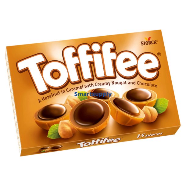 Toffifee Hasseln�d i Karamel med Nougat og Chokolade 125g