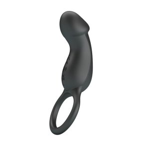 Trae Vibrating Cock Ring USB  Black