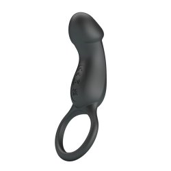 Trae Vibrating Cock Ring USB  Black