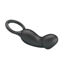 Trae Vibrating Cock Ring USB  Black
