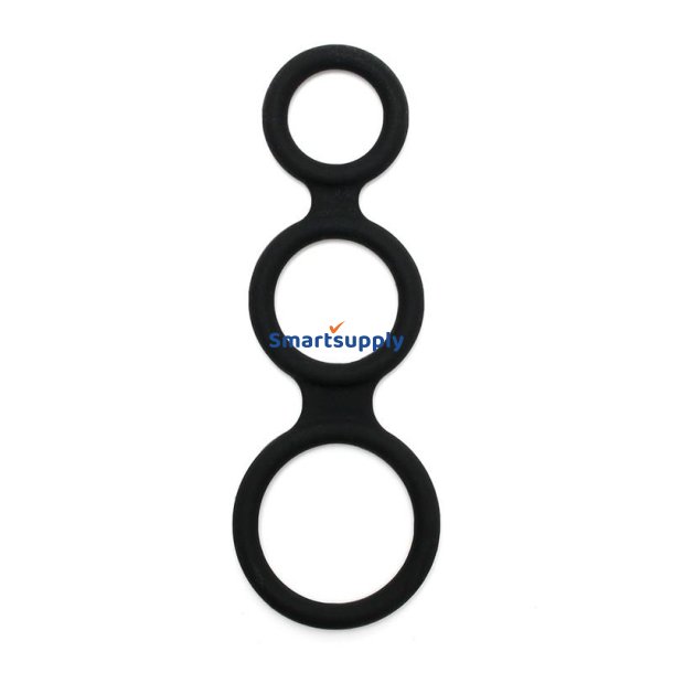 Triple Cock Ring Black
