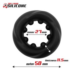 Twisted Liquid Silicone Cock Ring 2.7 cm