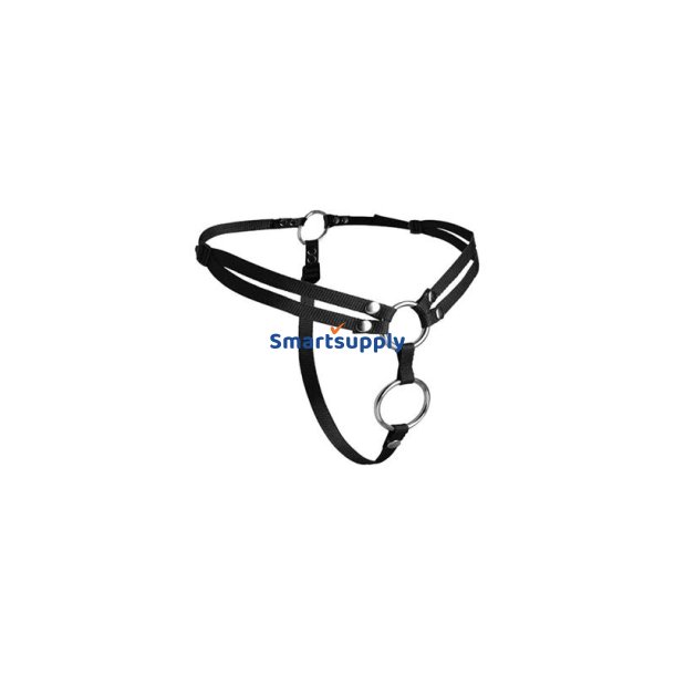Unity Double Penetration Strap On Harness Black