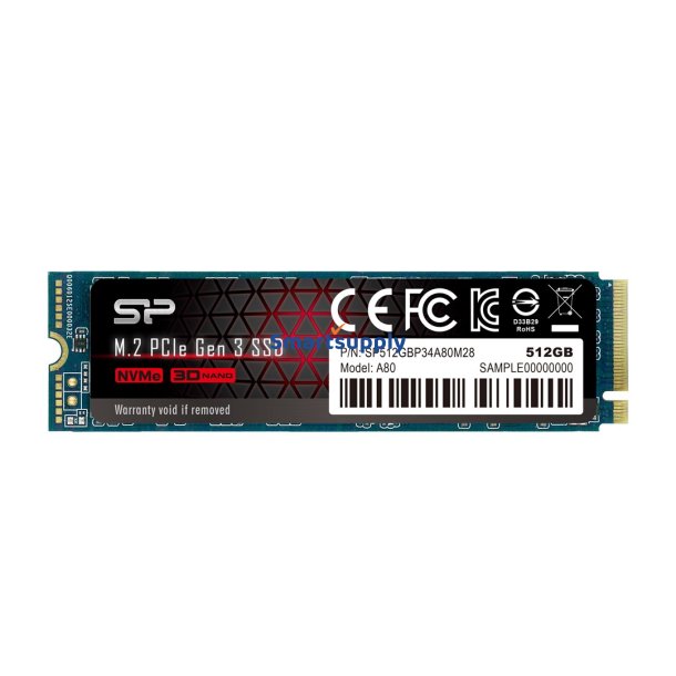 Silicon Power P34a80 M.2 512Gb PCI Express 3.0 Slc NVME