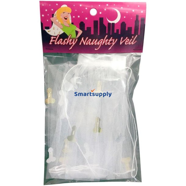 Veil with Gols Penis Ornaments