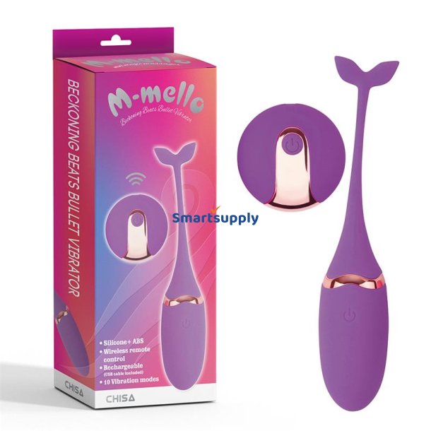 Vibrating Bullet Remote Control Beckoning Beats USB Silicone 5,9