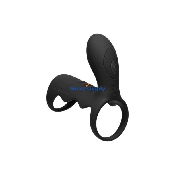 Vibrating Cock Cage with Wireless Remote Black