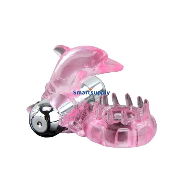 Vibrating Cock Ring Love Dolphig Ring Pink