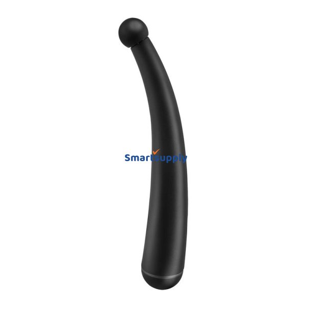 Vibrating Curved Anal Plug Colour Black