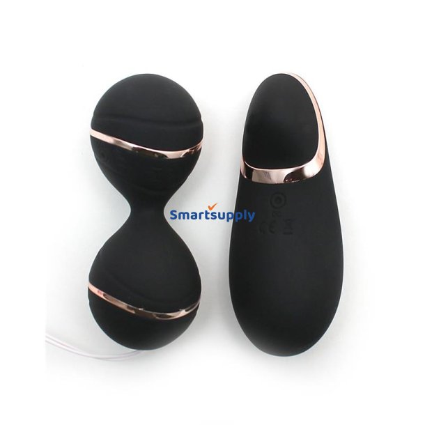 Vibrating Lay-on Kegelball set Ibiza Black