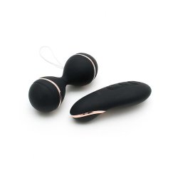 Vibrating Lay-on Kegelball set Ibiza Black
