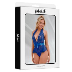 Violet Halter V Neckline Teddy - S/M