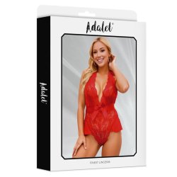 Violet V Neckline Teddy - S/M