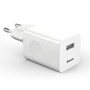 Hurtig oplader  Baseus Charging Quick Charger USB 3.0 - hvid