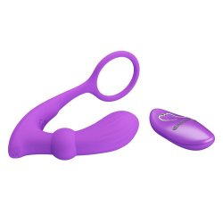 Warren Remote-Controlled Vibrating and Pulsating Anal Plug and Penis Ring