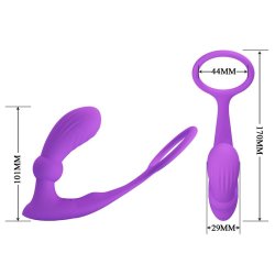 Warren Remote-Controlled Vibrating and Pulsating Anal Plug and Penis Ring