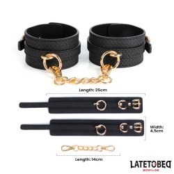 Weaving patterns ankle cuff Golden Chain