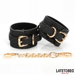 Weaving patterns wrist cuff Golden Chain